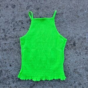 Rue21 Neon Green Crop Camisole Top